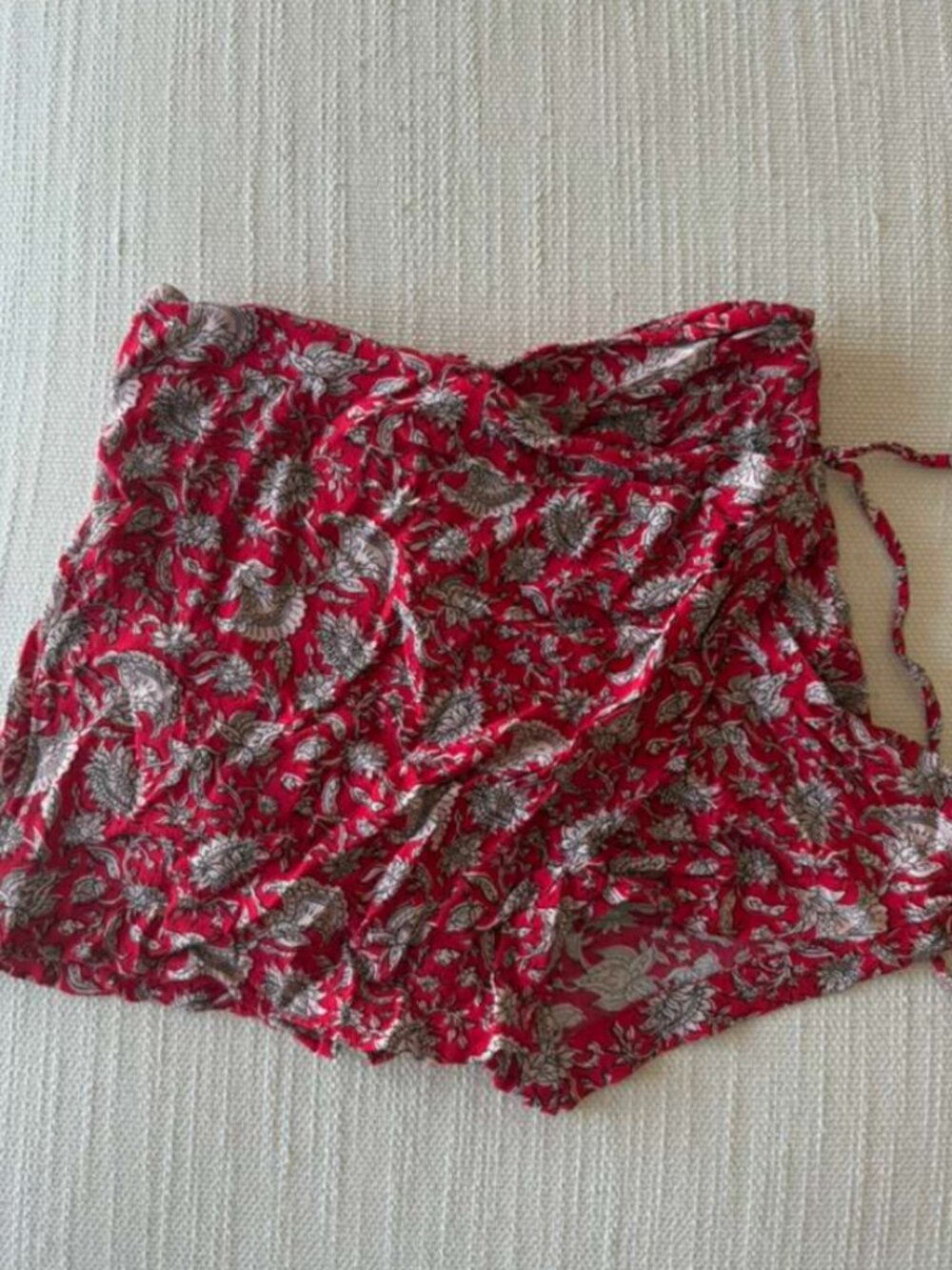 Zara Red Floral Skort